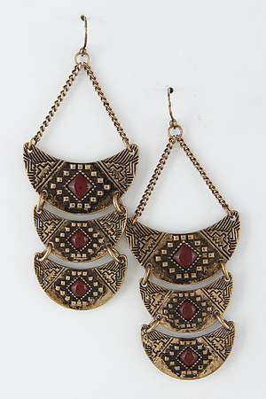 Aztec Style Earrings 6HAF6
